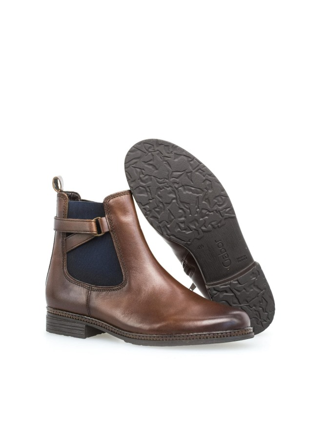 Női Gabor Világosbarna Klasszikus Bokacsizma