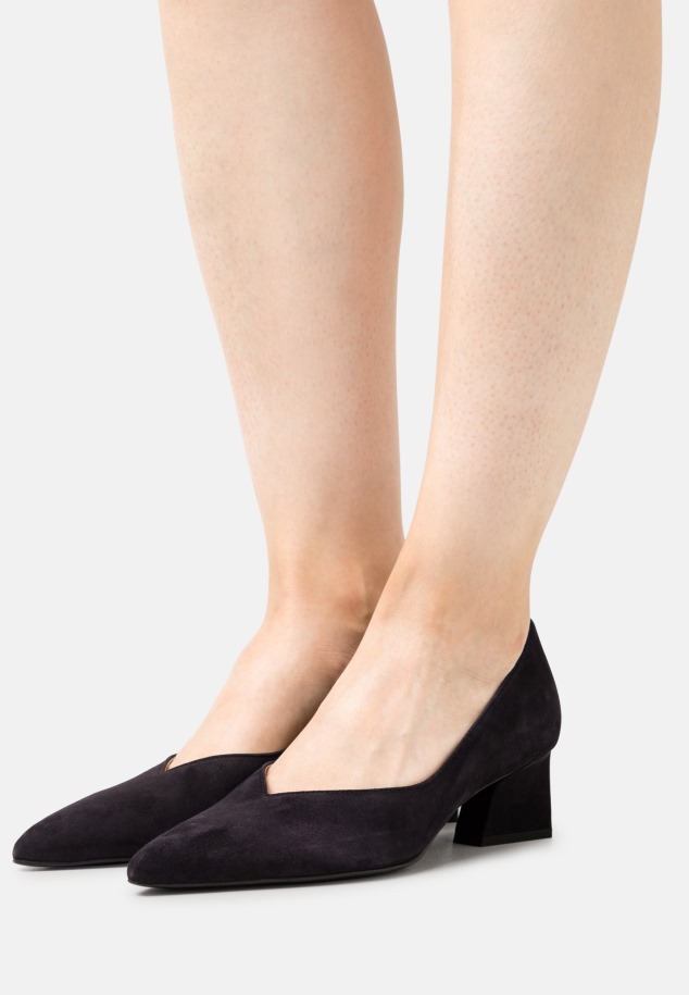 Sötétkék Klasszikus Sarkú Gabor