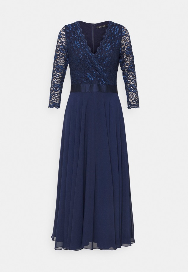 Sötétkék Klasszikus Sarkú Gabor