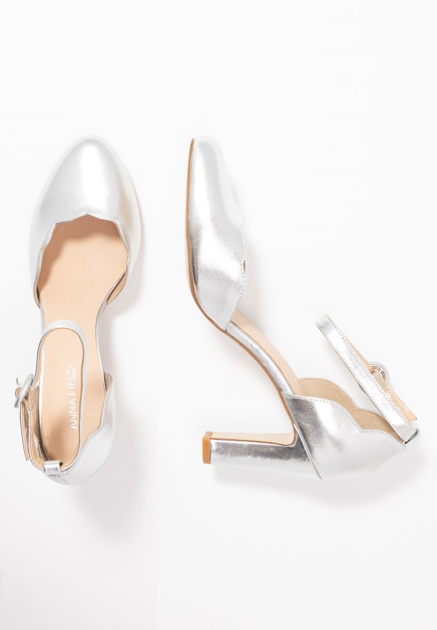 Bőr Pumpák - Magassarkú Ezüst Gabor