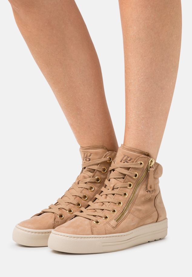 Gábor Sötétbarna Magasszárú Edzőcipő